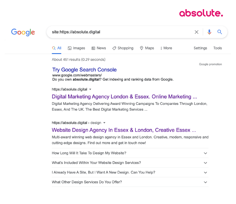 relevant keywords and urls