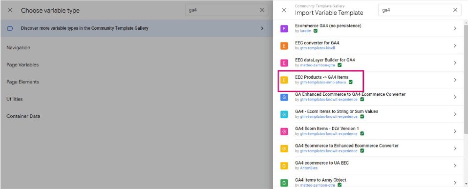 setting up ga4 ecommerce step 2