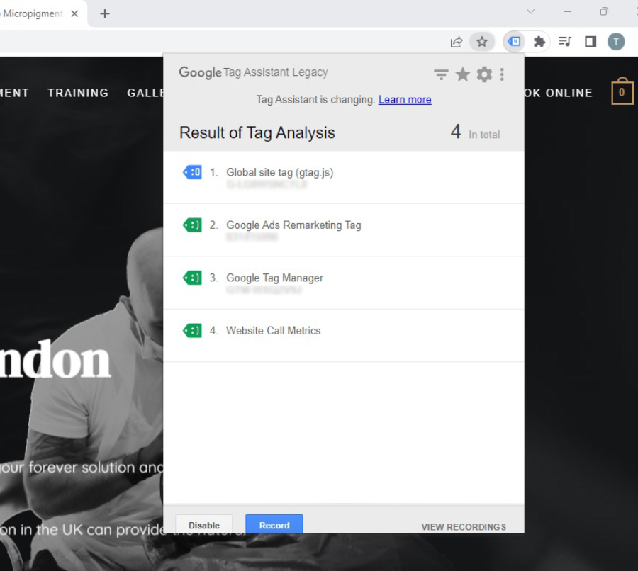 tag assistant tool