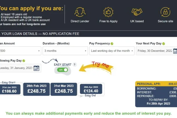 Cashfloat online loan application
