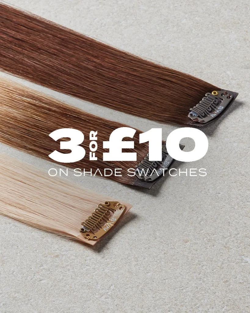 SWAY real human hair extensions and shade matching