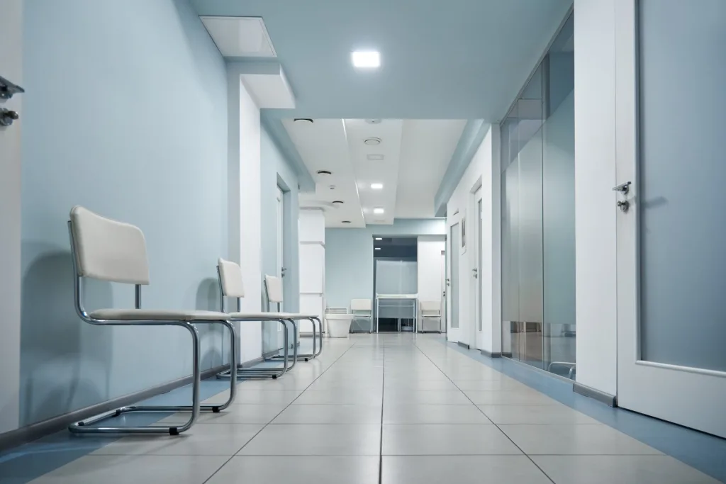 Modern private clinic interiors