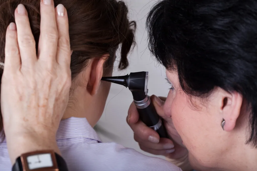 Audiology consultation at a private London clinic