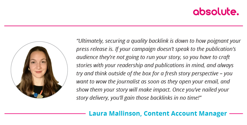 Quote Laura Mallinson Content Account Manager 