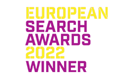 european search awards logo 2022 winner