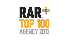 RAR Top 100 Agency logo