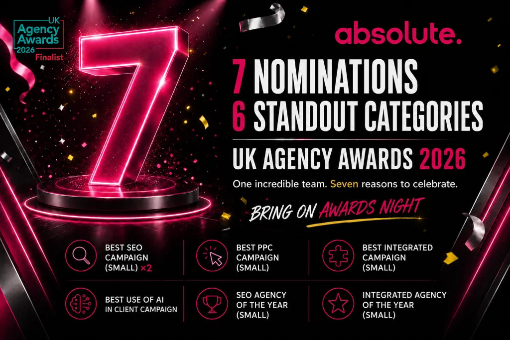 UK Agency Awards 2026 Shortlist for Absolute Digital Media