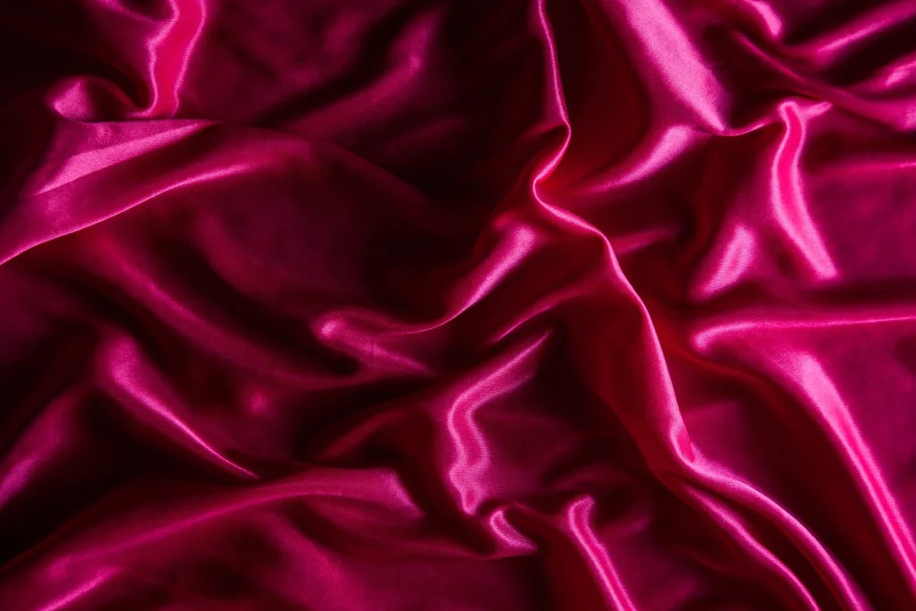Silk fabric, an abstract stand-in chosen because the product imagery is explicit