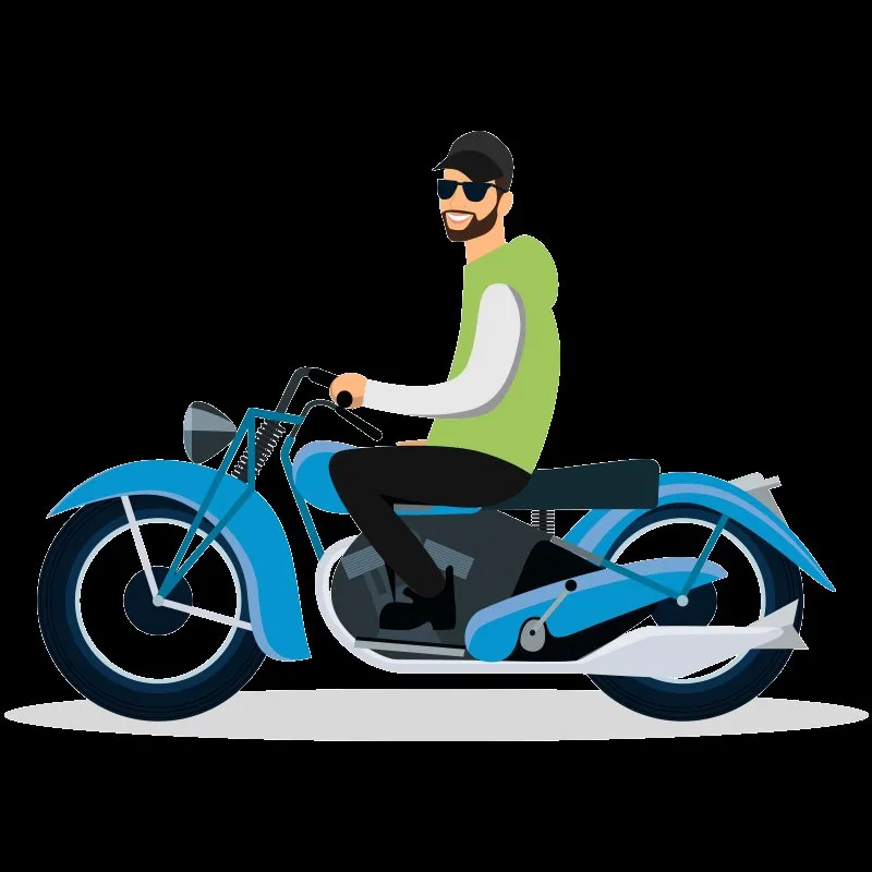 Motorcycle and scooter illustrations from MotorcycleInsurance.org.uk