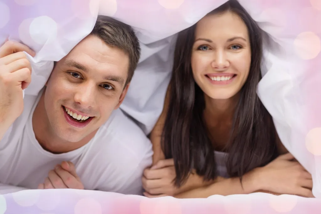 Couple relaxing at home