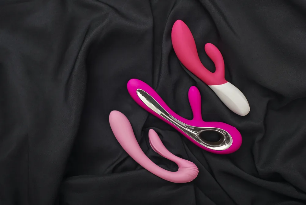 Stimulate Your Most Sensitive Area. Composition Of Colorful G-spot Vibrators