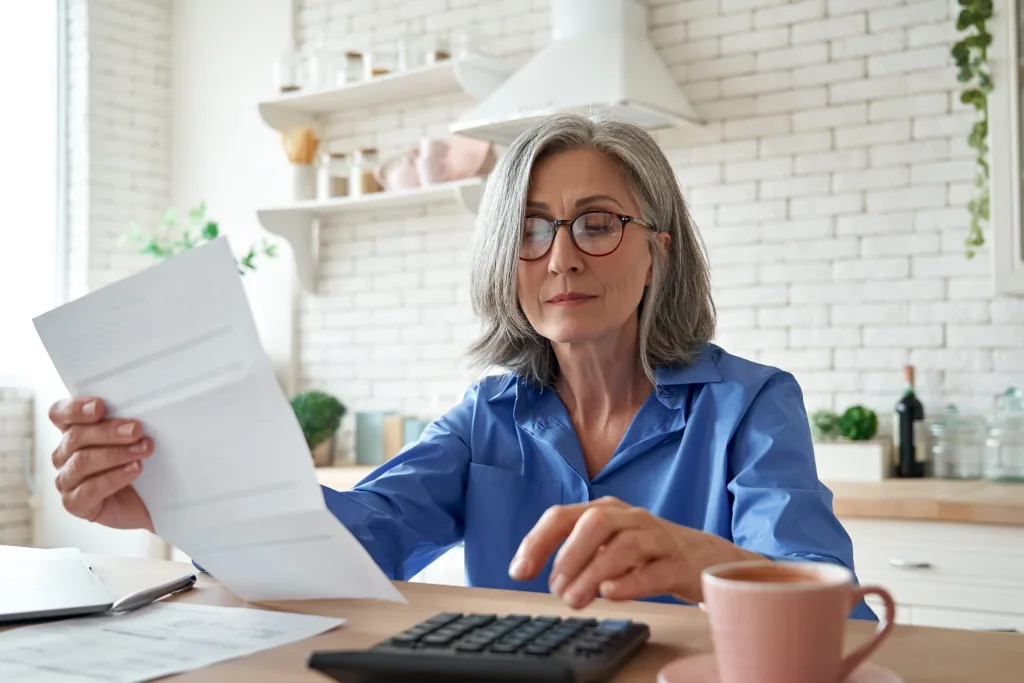 Household budgeting at the kitchen table